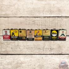 Group of 20 Whiz Automotive Themed Metal Advertising Cans