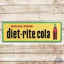 Superb Sugar-Free Diet-Rite Cola Emb. Single Sided Tin Sign w/ Bottle
