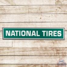 National Tires 6' Horizontal Single Sided Tin Sign