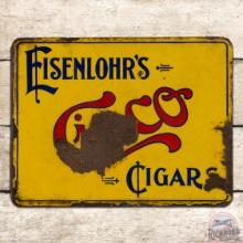 Eisenlohr's Cinco Cigars Double Sided Porcelain Flange Sign