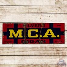 Silver's M.C.A. Cigars Single Sided Porcelain Sign
