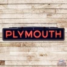 Plymouth Automobiles Factory 11' Die Cut Single Sided Porcelain Neon Sign