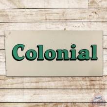 Colonial Gasoline Motor Oils Double Sided Porcelain Sign