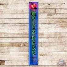 Wolf's Head Motor Oil 7' Single Sided Tin Neon Sign