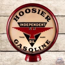 Hoosier Independent Gasoline 15" Single Lens w/ HP Metal Gas Pump Globe Body