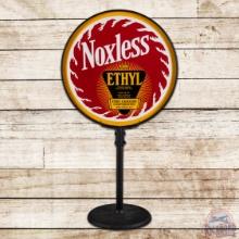 Incredible Panhandle Noxless Ethyl Gasoline 30" Double Sided Porcelain Curb Sign w/ Logo
