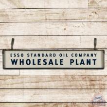 Nice Esso Standard Oil Company Wholesale Plant Double Sided Porcelain Sign and Frame