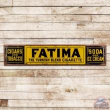 Fatima Cigars Tobacco Soda and Ice Cream 7' Single Sided Porcelain Sign