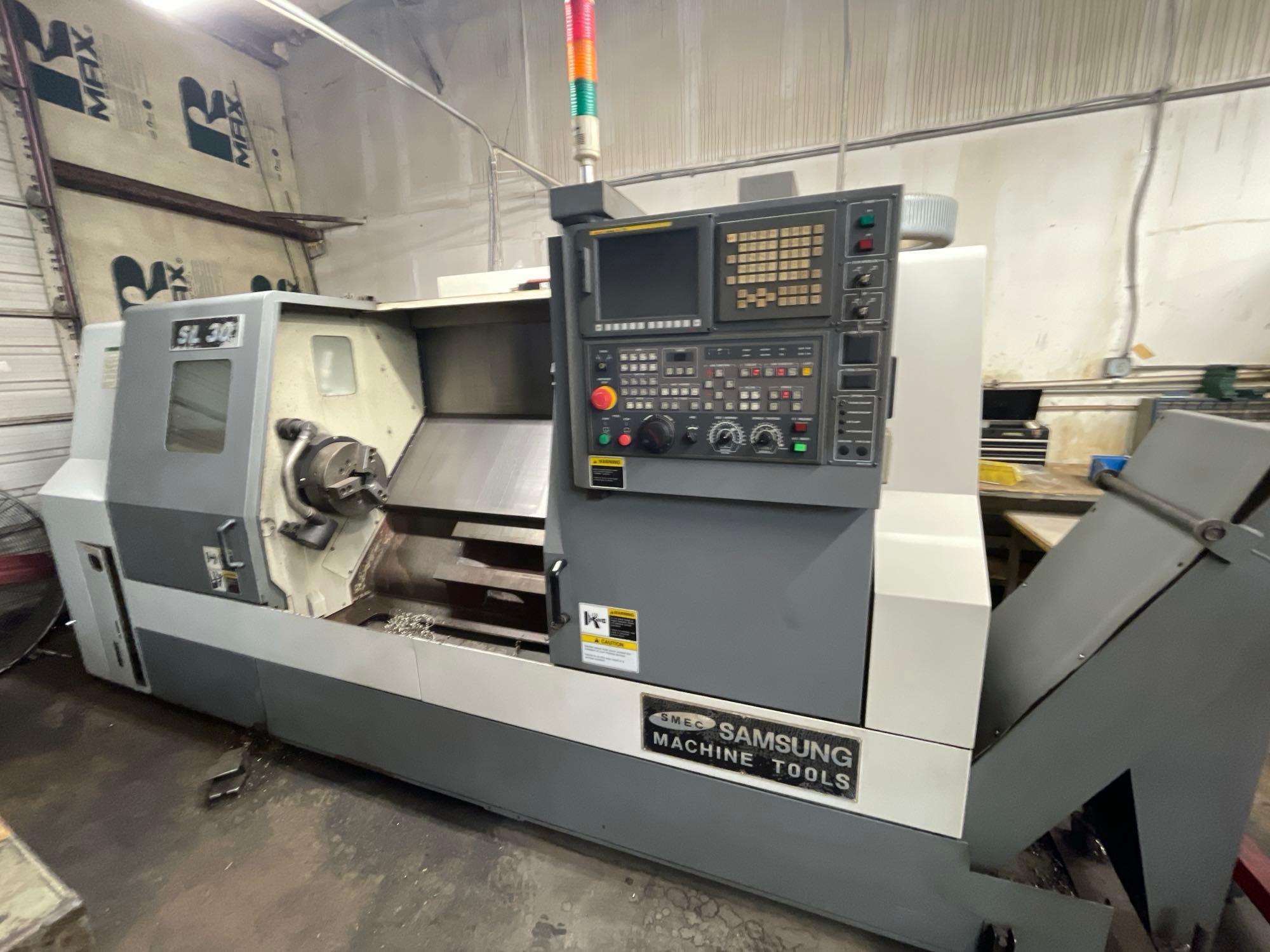 2011, Samsung SMEC SL 30 CNC Lathe, S/N 11A300058