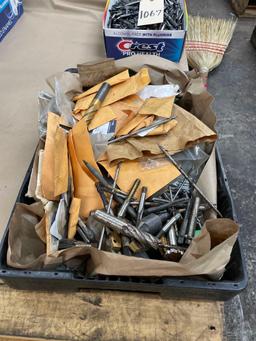 Lot of Assorted Size Carbide Drill Bits, Taps and Twist drills