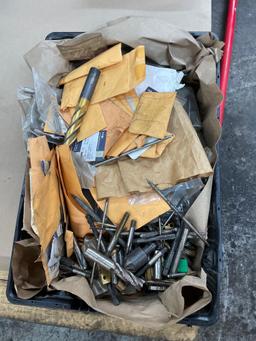 Lot of Assorted Size Carbide Drill Bits, Taps and Twist drills