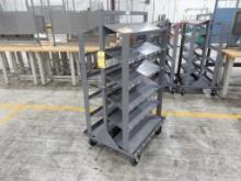 2-SIDED 6-TIRE ROLLING CART