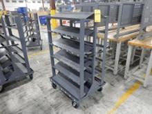 2-SIDED 6-TIRE ROLLING CART