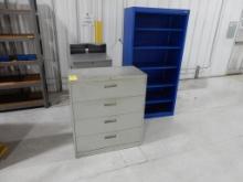 LOT MISC INCLUDING 4-DRAWER LATERAL FILE W/MISC. MACHINE TOOL CONTENTS