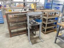20" H-FRAME HYD. PRESS W/ENERPAC HYD. CYLINDER, FOOT PEDAL