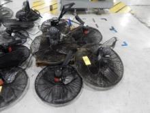 LOT (5) WALL-MT 24" -30" SHOP FANS, INCLUDING (1) OSCILLATING FAN