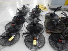 LOT (5) WALL-MT 24" -30" SHOP FANS, INCLUDING (1) OSCILLATING FAN