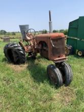 AC "CA" Tractor w/ bad rear rim & tire