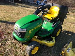 John Deere L130 Mower with Bagger 48 inch