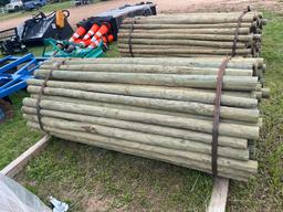 Bundle of 102 7' Wood Posts