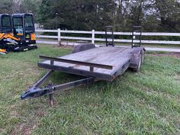 6.5' x 16' Dual Axle Equipment Trailer (No Title)