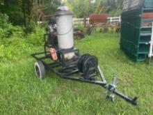 Hot Water Pressure Washer on Trailer