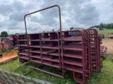 (10) 10' Coral Panels & (1) Walk Through gate