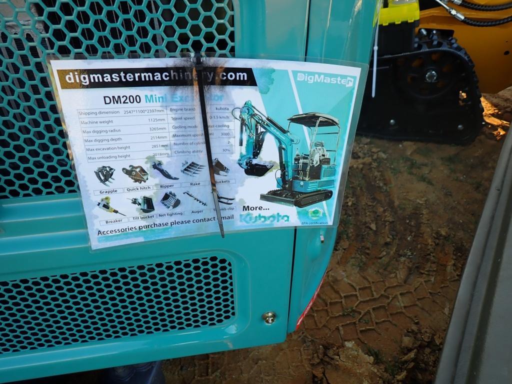 Dig Master DM200 Diesel Mini Excavator