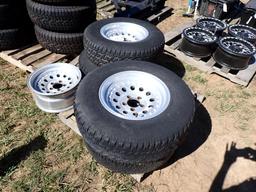 (4) Goodyear Wrangler Radial P235/75R15 Tires
