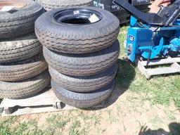 (4) 8-14.5 Mobile Home Trailer Tires