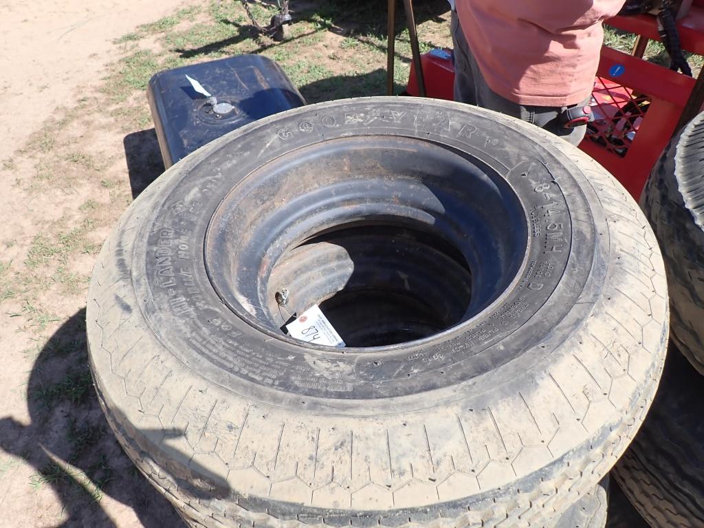 (4) 8-14.5 Mobile Home Trailer Tires