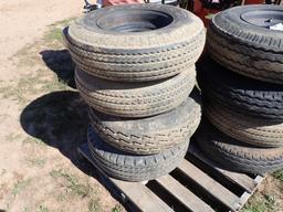 (4) 8-14.5 Mobile Home Trailer Tires