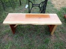 Cedar bench