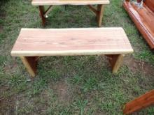 Cedar bench