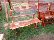 John Deere Cedar Bench