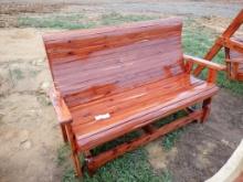 Cedar Glider Bench