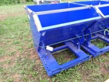 Forklift Dump Hopper Blue