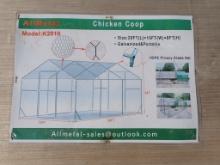 Unused 10' x 20' Chicken Coop