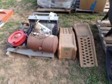Pallet Stove; Air Tank; Reel; Spray Gun; Ramps
