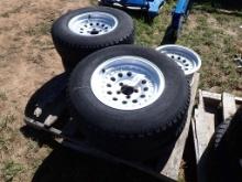 (4) Goodyear Wrangler Radial P235/75R15 Tires
