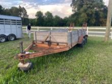 Hudson 16' Trailer With Sides & Ramps - No Title