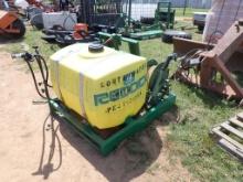 100 Gallon Skid Mounted Spray Tank