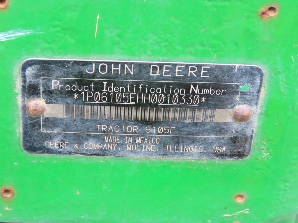 2018 John Deere 6105E
