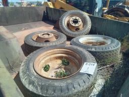 TIRES 8.00-16.5 W/ Rims 4 EA