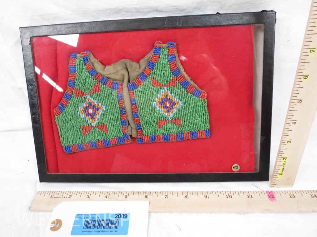 BEADED SOUIX STYLE INFANT VEST 1890's - 1930's