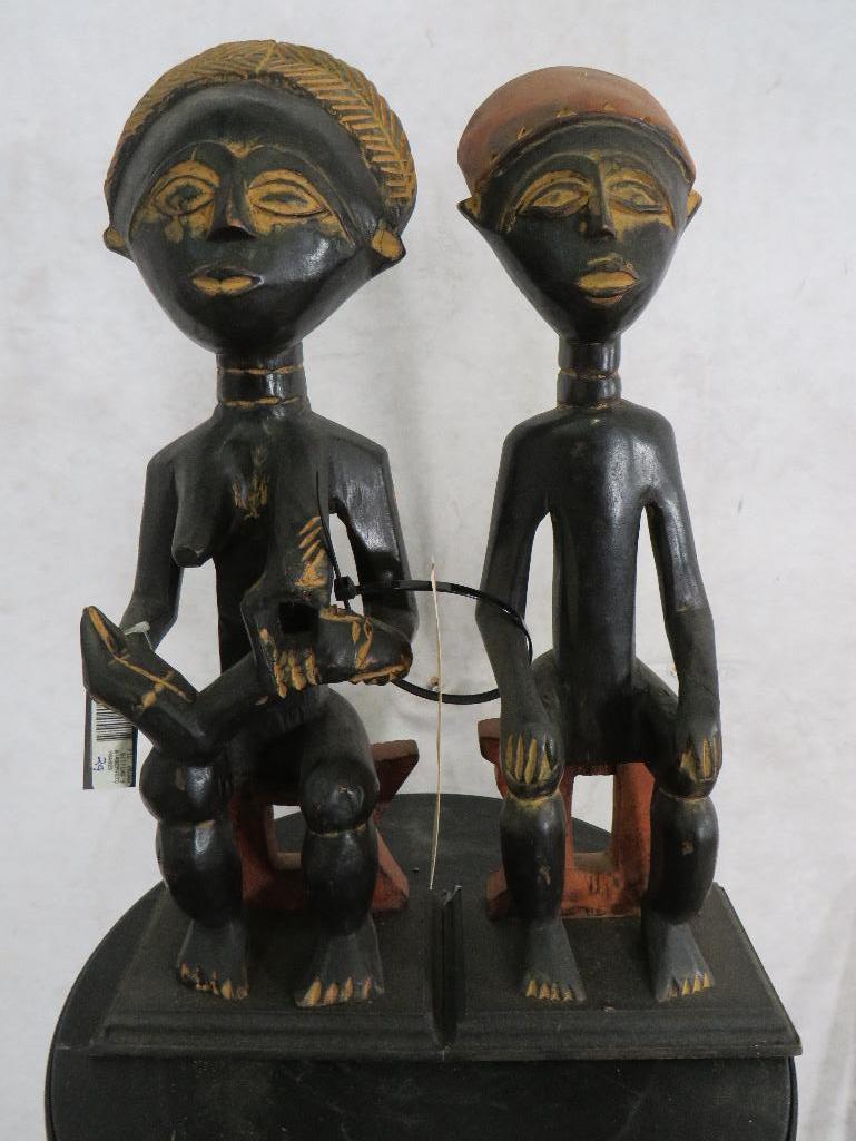 2 Carved African Tribal Statues (2x$)