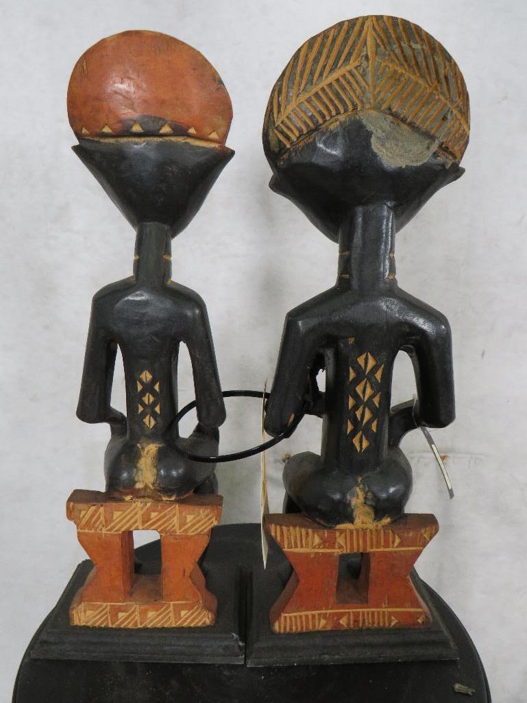 2 Carved African Tribal Statues (2x$)