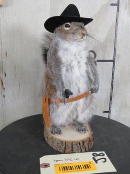 Lifesize Sheriff Squirrel TAXIDERMY