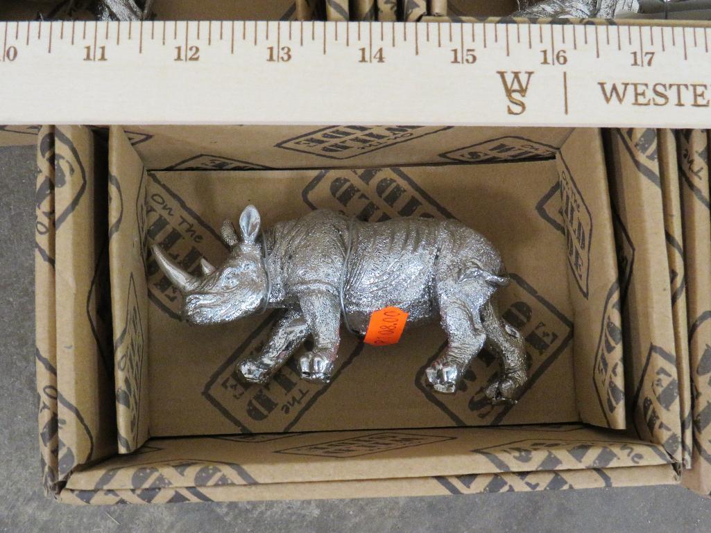 7 Resin African Animal Figurines (New in Box) DECOR