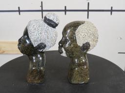 2 Miniature Stone Busts(ONE$) AFRICAN ART